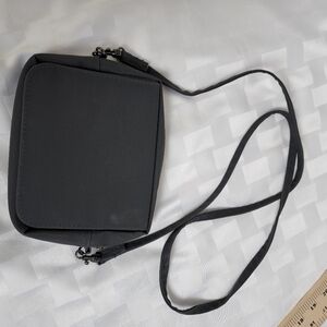 Mary Kay Gray Crossbobody Bag With Mirror On Flap Magnetic Closure